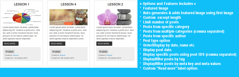 Recent Posts Shortcode & Widget