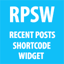 Recent Posts Shortcode &amp; Widget Icon