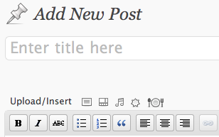 The RecipeSEO Plugin icon is located next to the other "Upload/Insert" media icons.