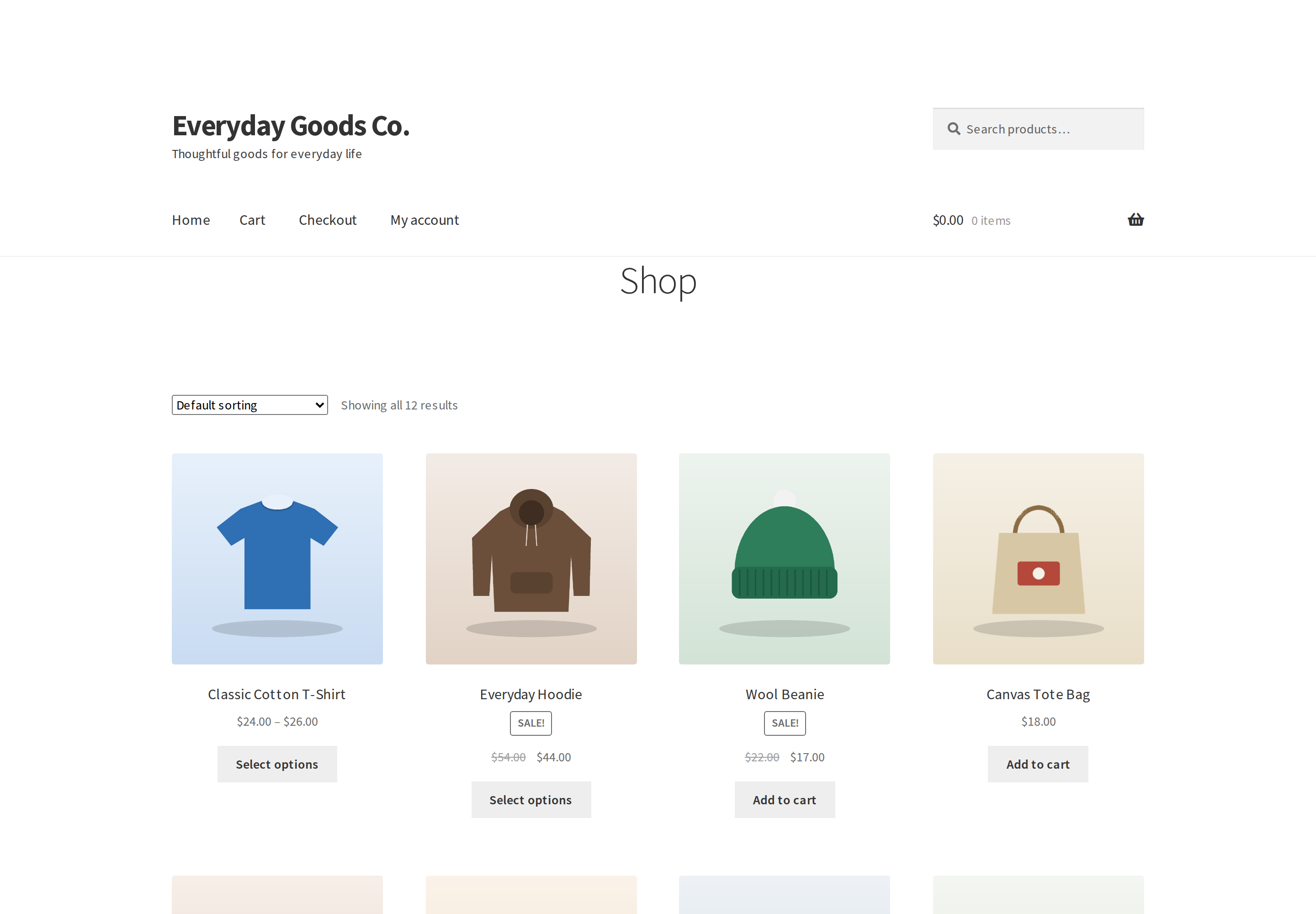 Shop pages look the same as before. Carts are saved quietly in the background.
