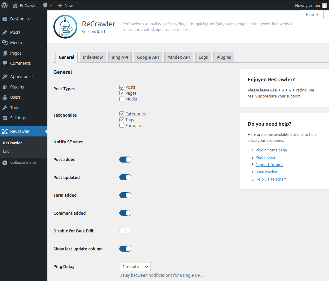ReCrawler - Screenshot 1