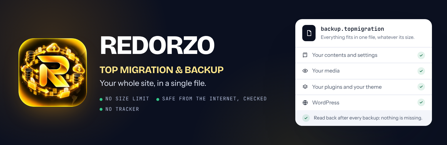 REDORZO TOP MIGRATION & BACKUP Plugin — WordPress.com