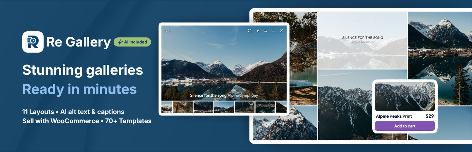 Photo Gallery by Re Gallery: Responsive Image Gallery with AI SEO preview
