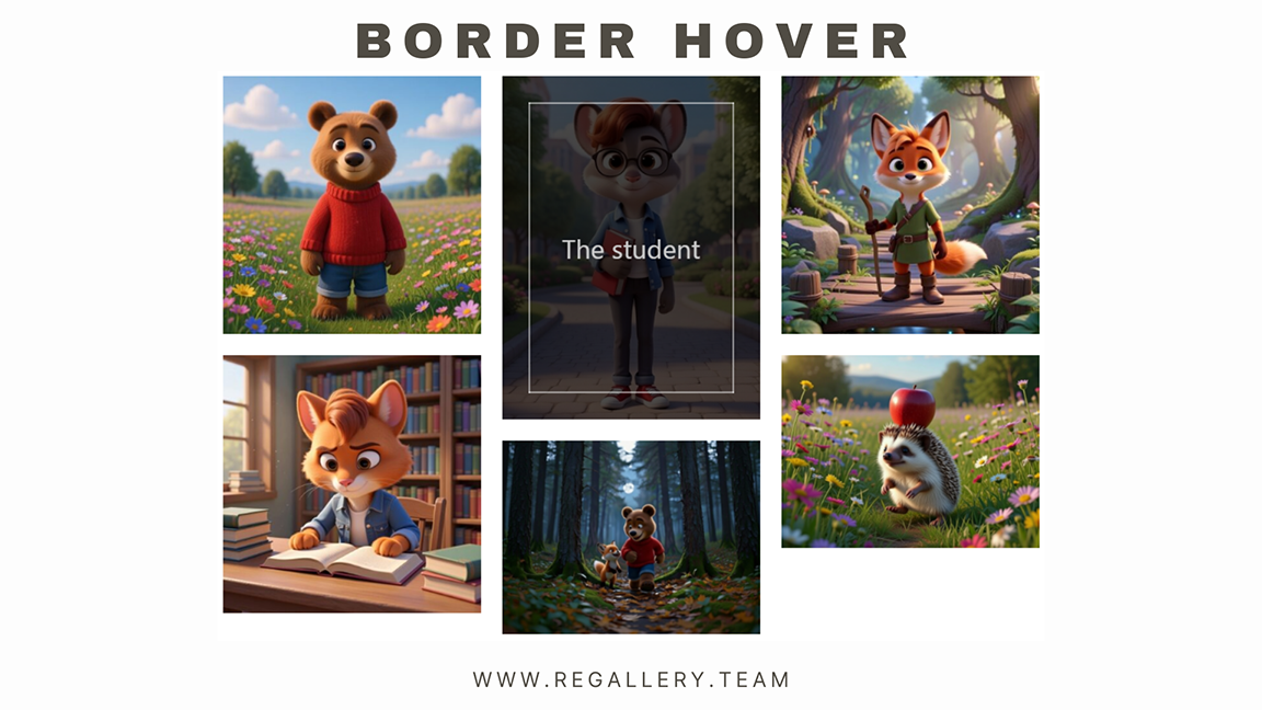 Gallery Border Hover template