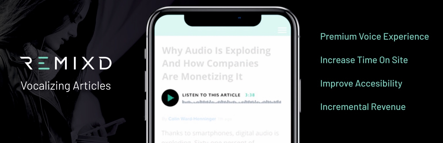 WordPress 外掛 Remixd Voice 的封面圖片。