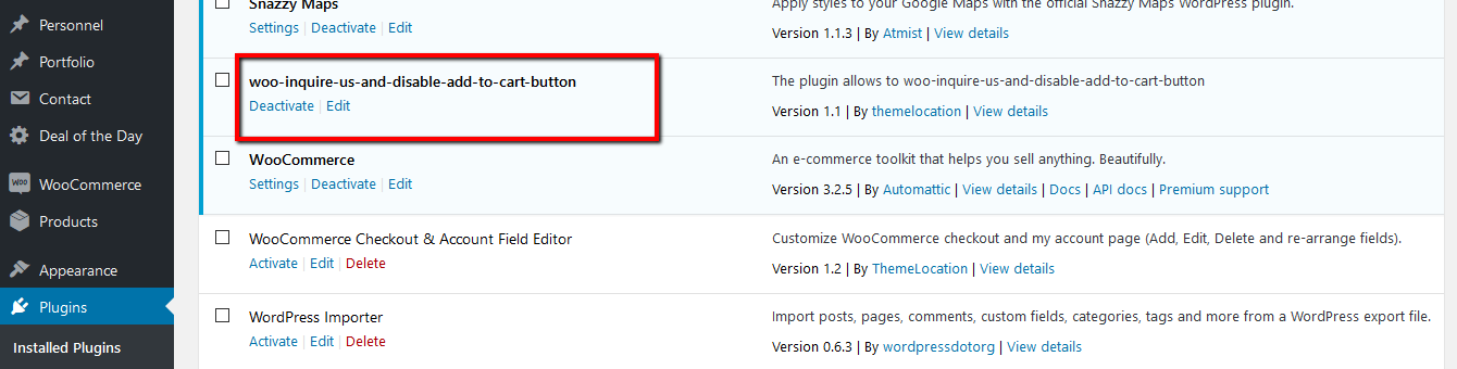Remove Add to Cart WooCommerce