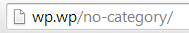Remove Category URL