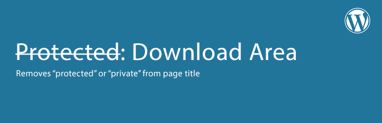 Remove Protected In Title