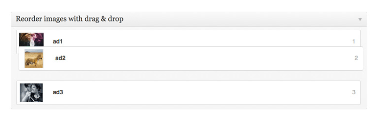Reorder Entry Images