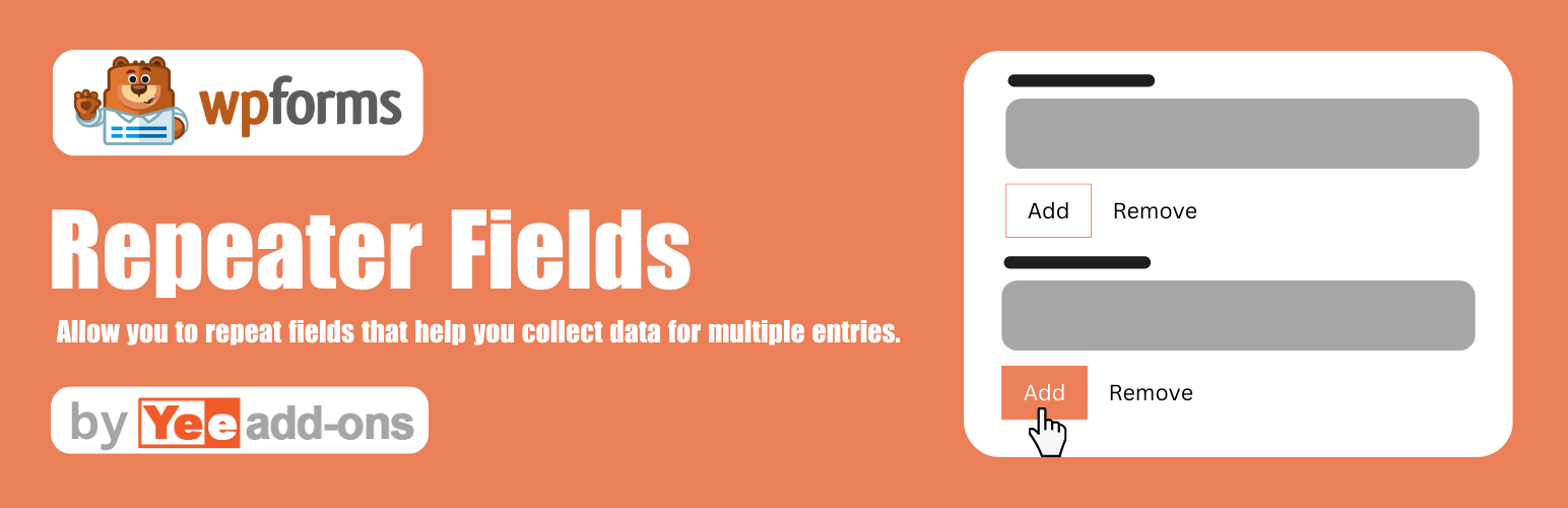 WordPress 外掛 Repeater Fields for WPForms 的封面圖片。