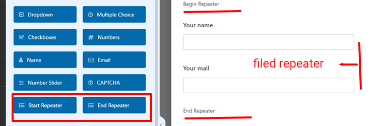 Repeater Fields for WPForms