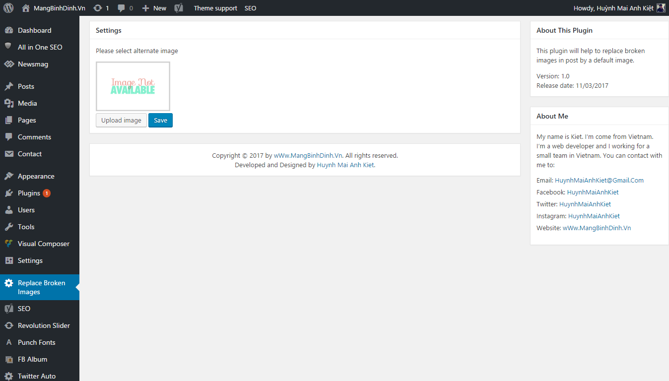 Replace Broken Images - Screenshot 1