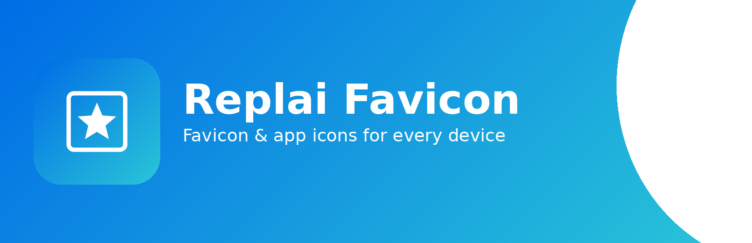 WordPress 外掛 Replai Favicon – Favicon & App Icons for Every Device 的封面圖片