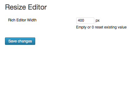 Resize Editor