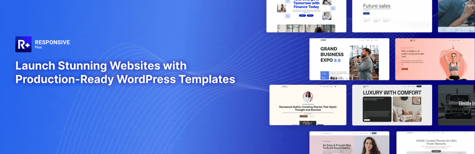 WordPress 外掛 Responsive Plus – Elementor Templates & Starter Sites 的封面圖片