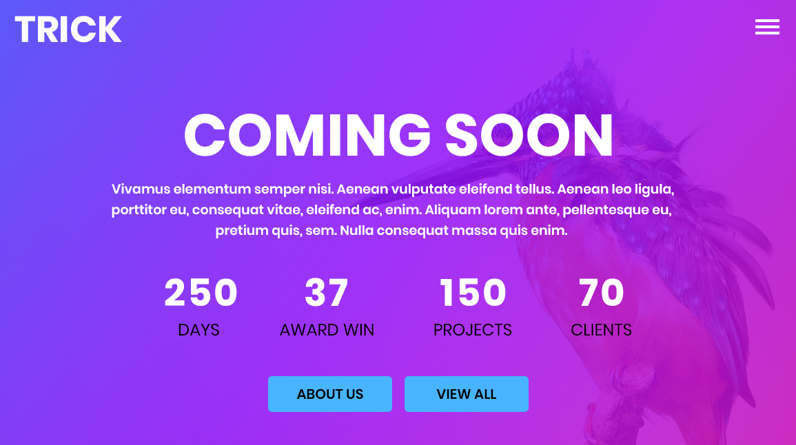 Coming Soon Page Template With Different Background 2