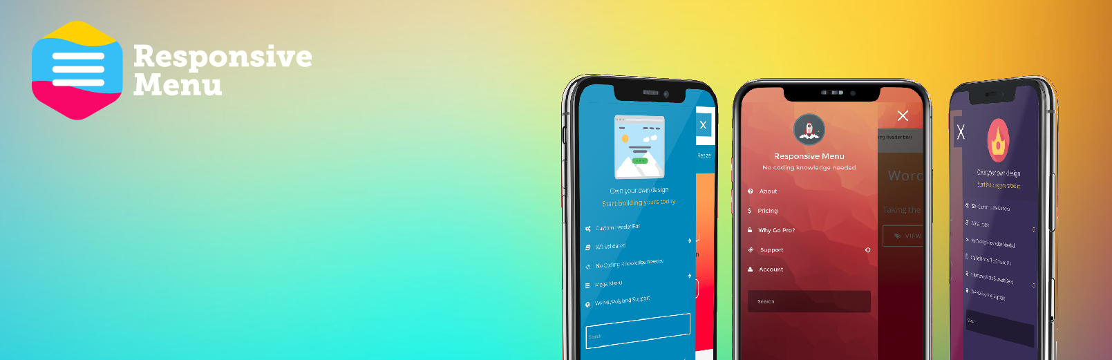 Product image for Responsive Menu – Create Mobile-Friendly Menu.