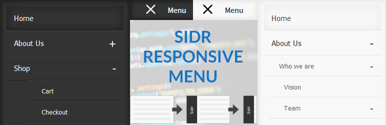Sidr Responsive Menu