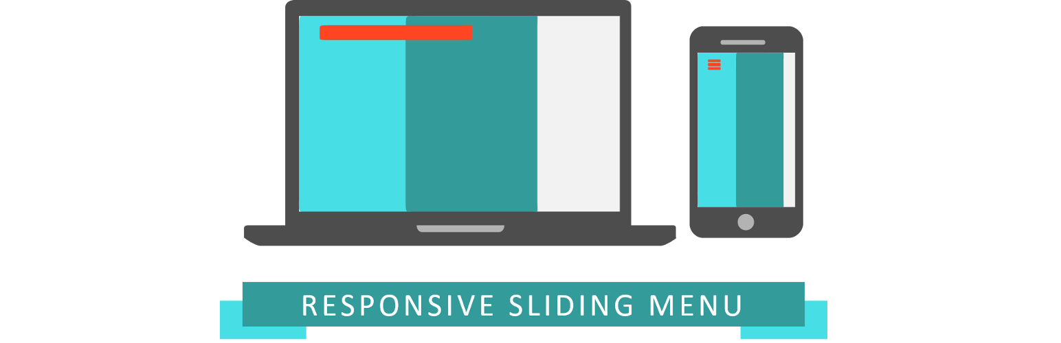 WordPress 外掛 Responsive Sliding Menu 的封面圖片。