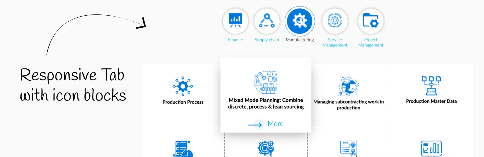 Responsive Tab with Blocks