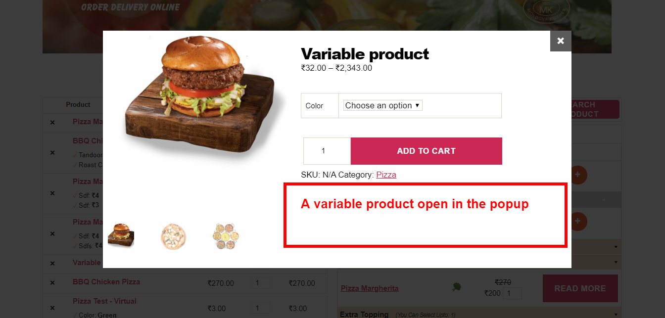 Restaurant Menu / bulk order plugin for WooCommerce