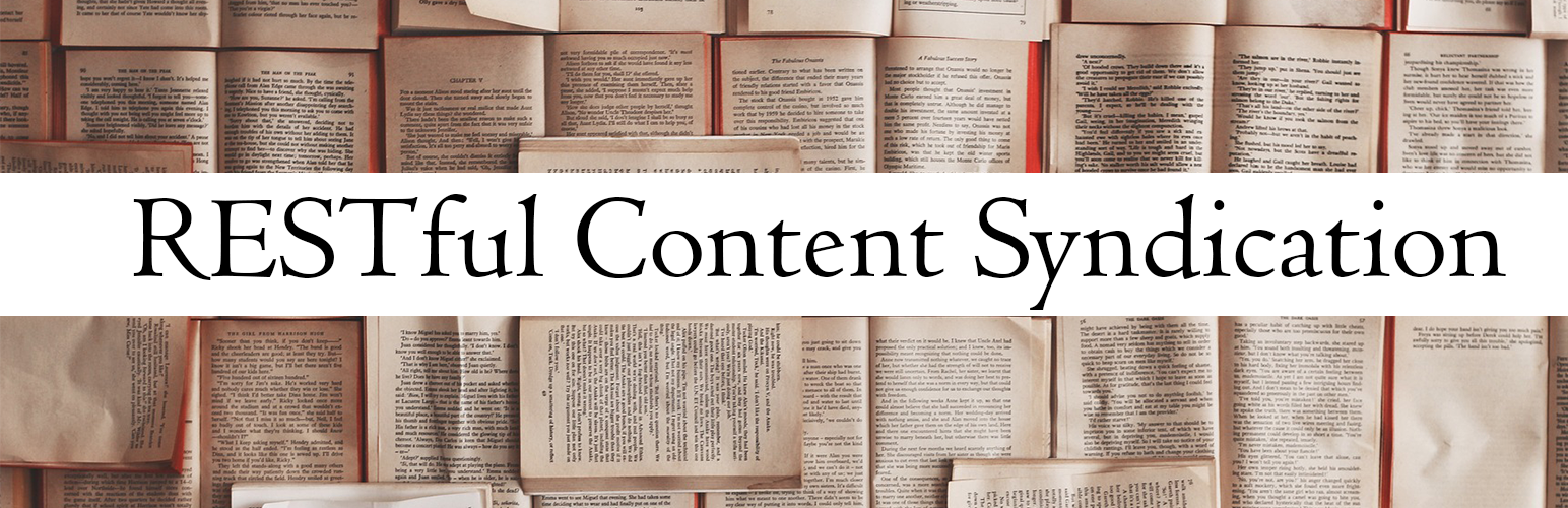 WordPress 外掛 RESTful Content Syndication 的封面圖片。