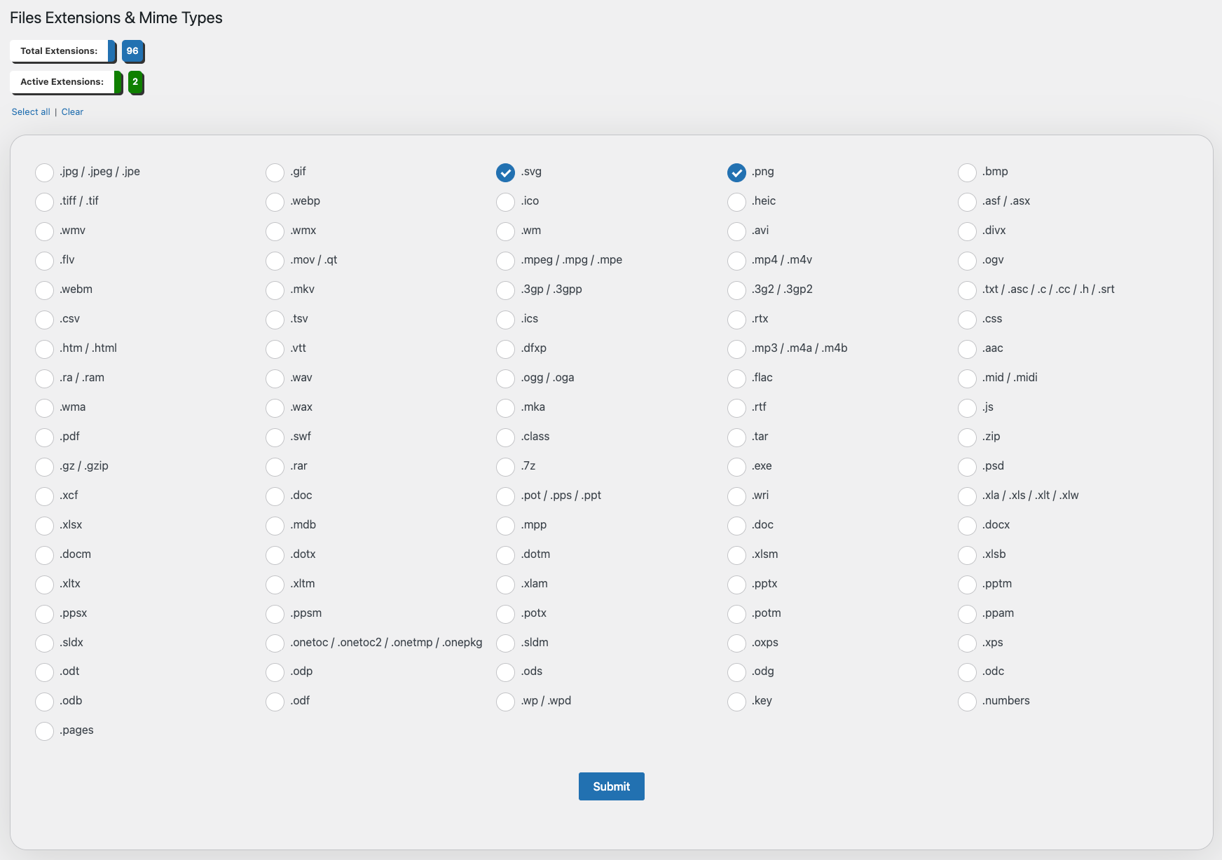 Restrict WP Upload Type