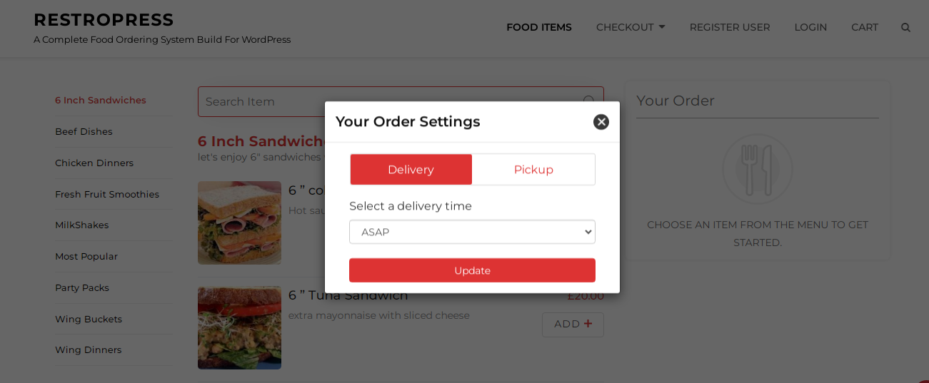 RestroPress – Online Food Ordering System