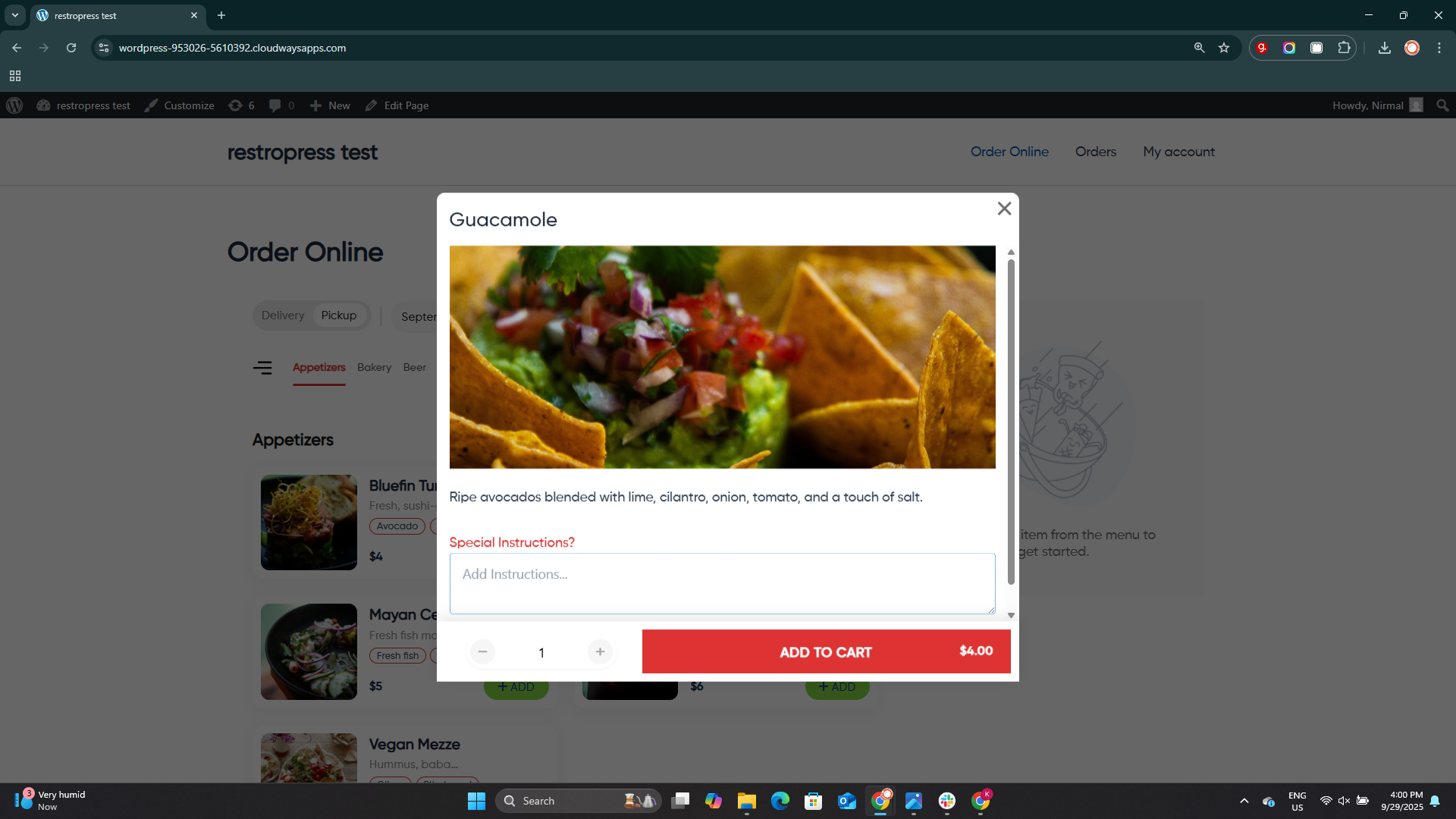 RestroPress &#8211; Online Food Ordering System - Screenshot 4
