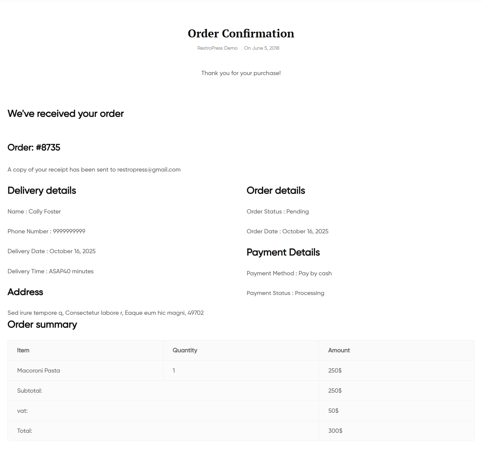 RestroPress &#8211; Online Food Ordering System - Screenshot 8