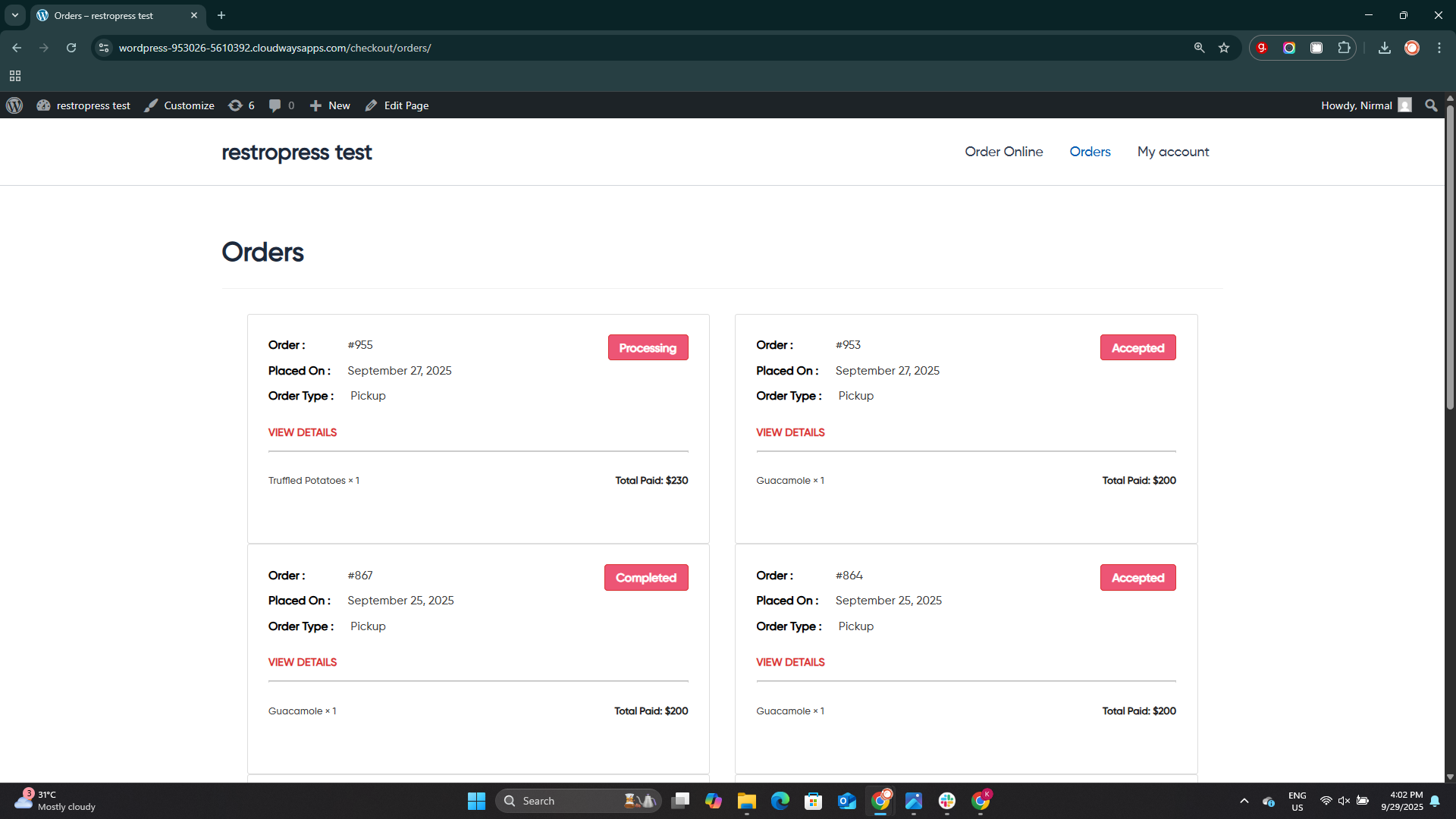 RestroPress &#8211; Online Food Ordering System - Screenshot 9
