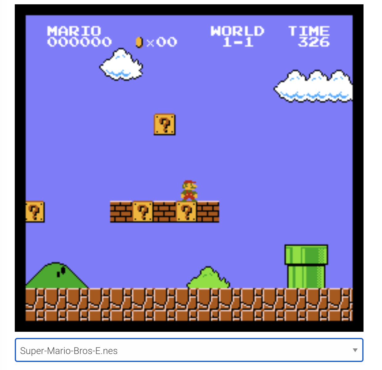 Screenshot of player.