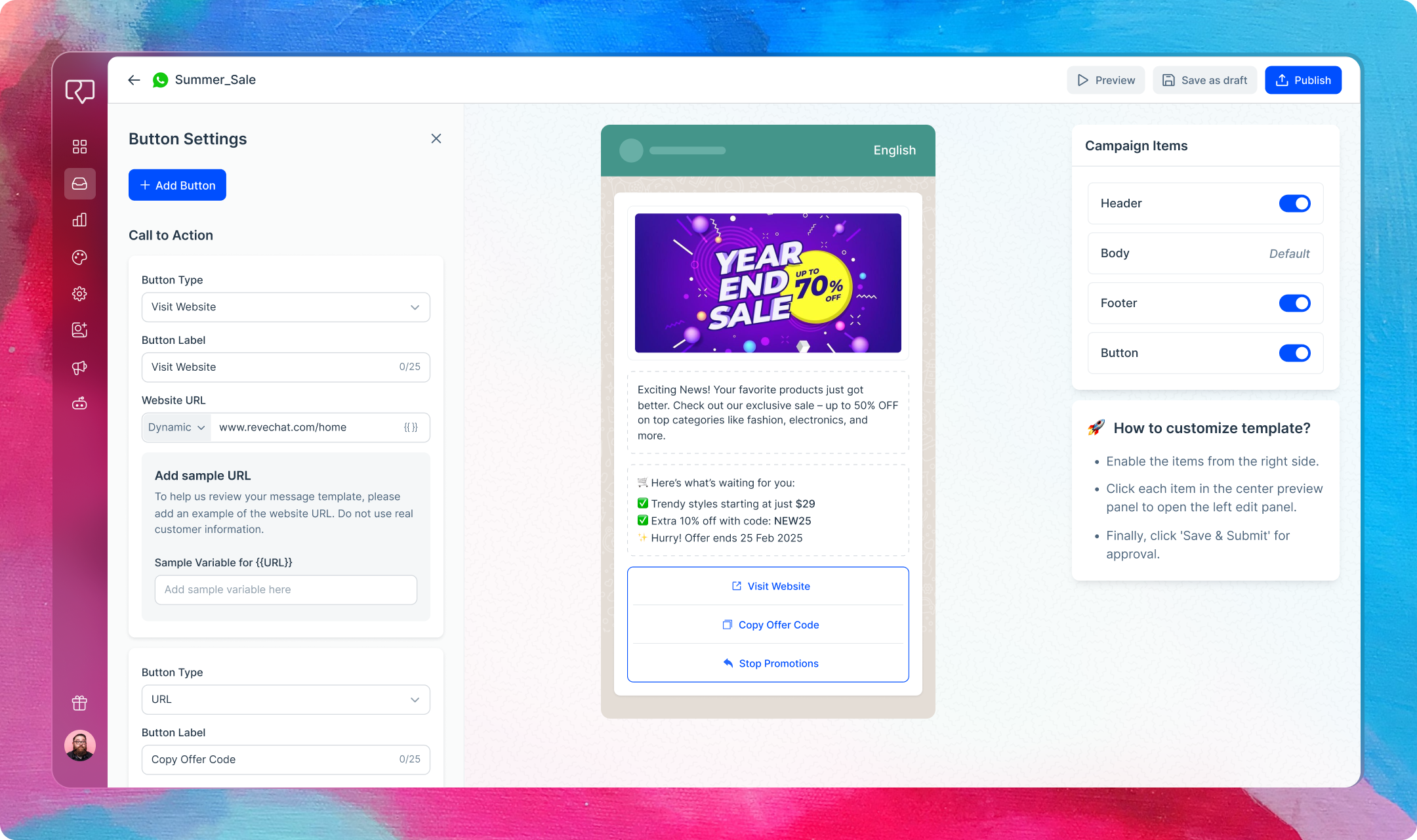Create engaging marketing campaigns in WhatsApp