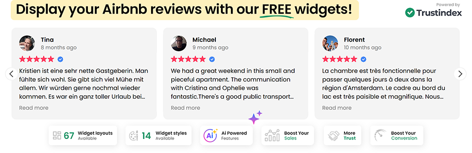 Widgets for Airbnb Reviews