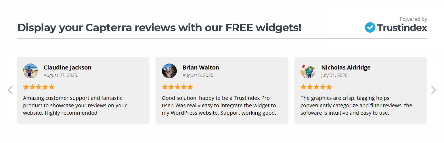 Widgets for Capterra Reviews