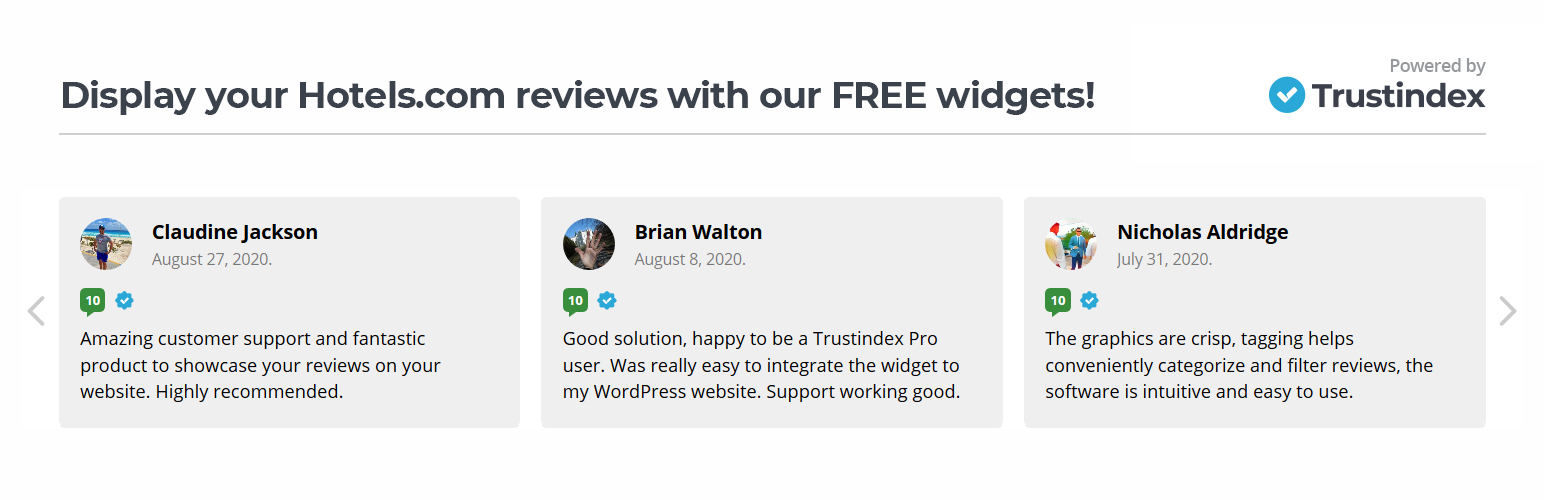Widgets for Hotels.com Reviews