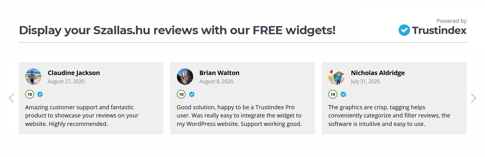 Review Widgets for Szallas.hu