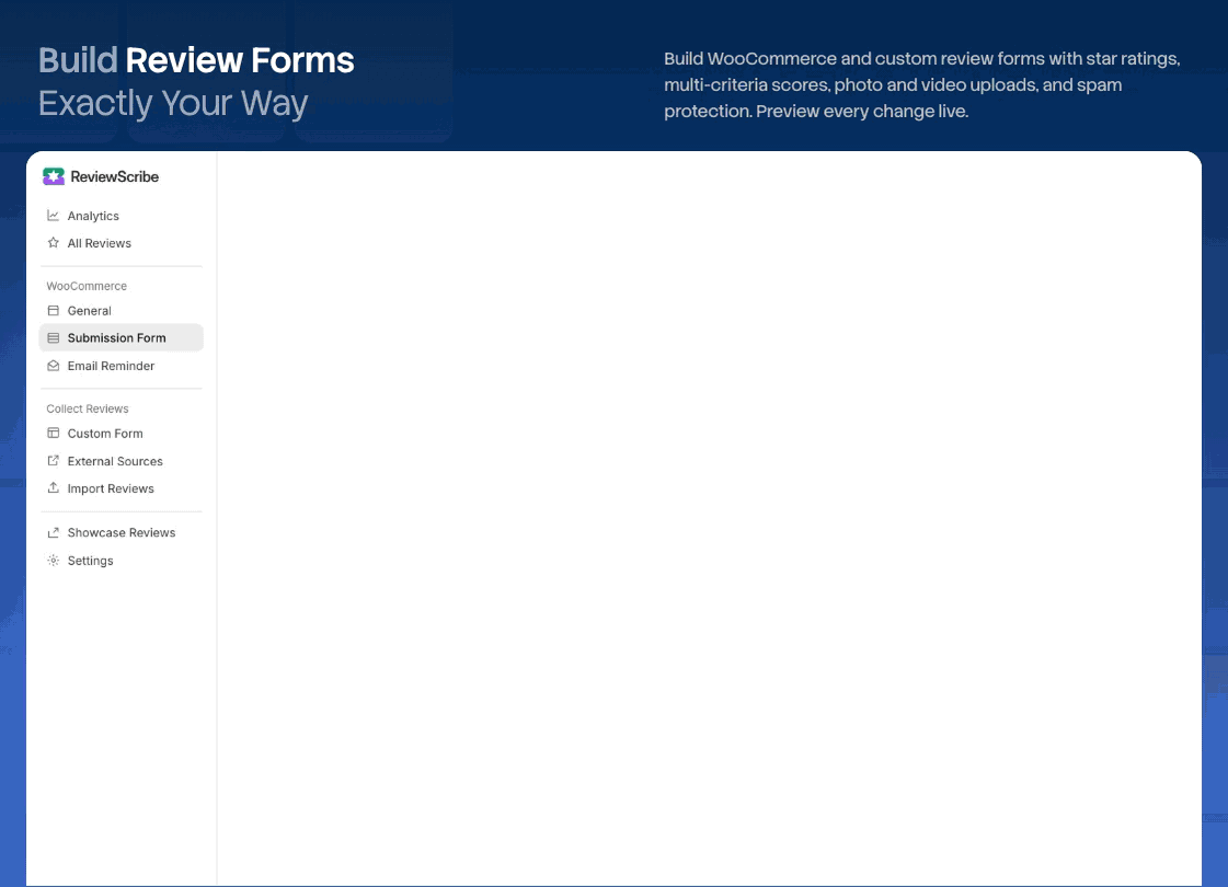 Review collection form