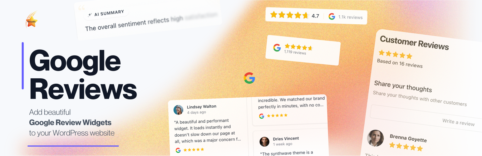 RevuKit – Widgets for Google Reviews