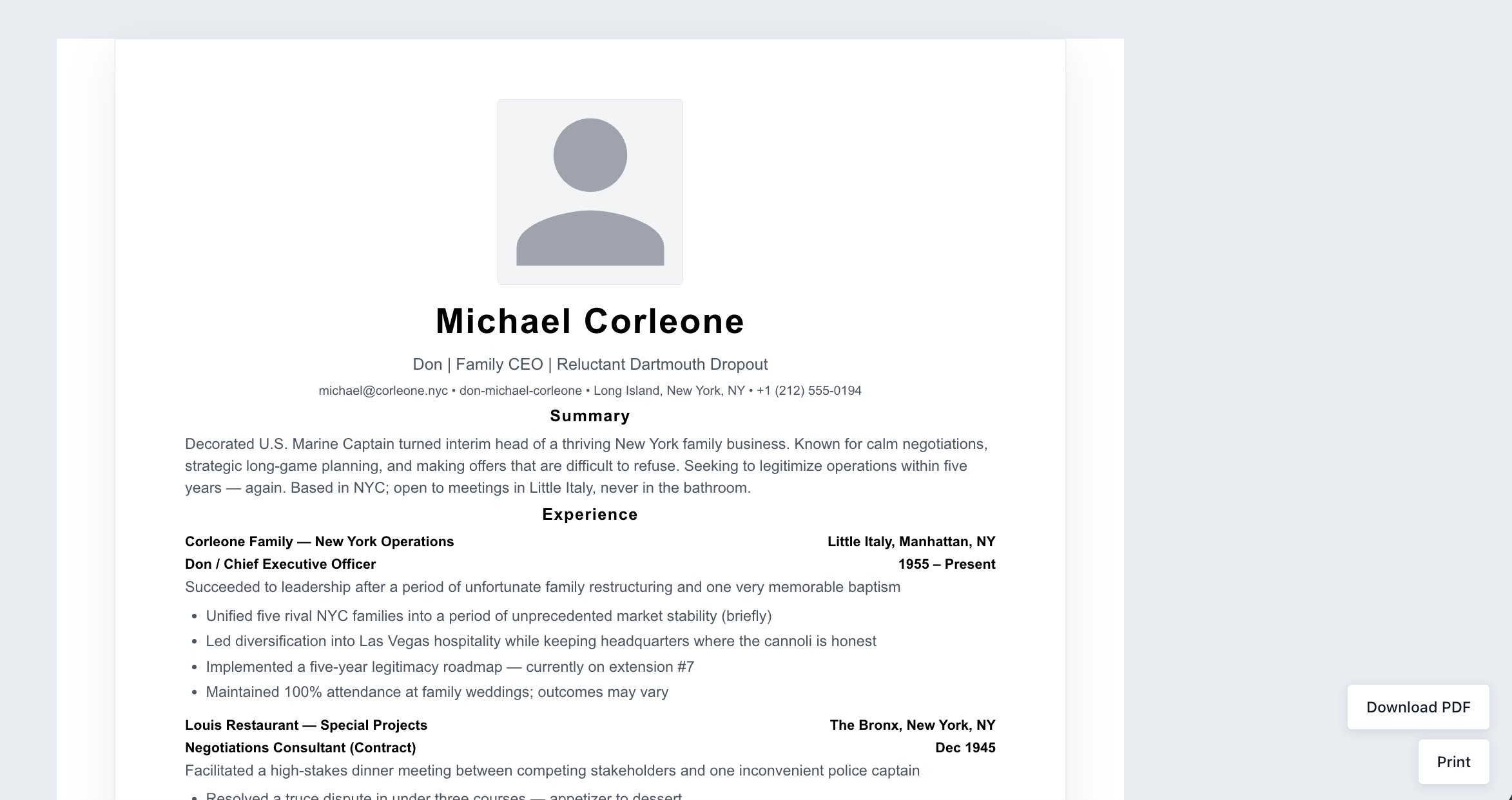 Rezicraft – Professional Resume &amp; CV Builder