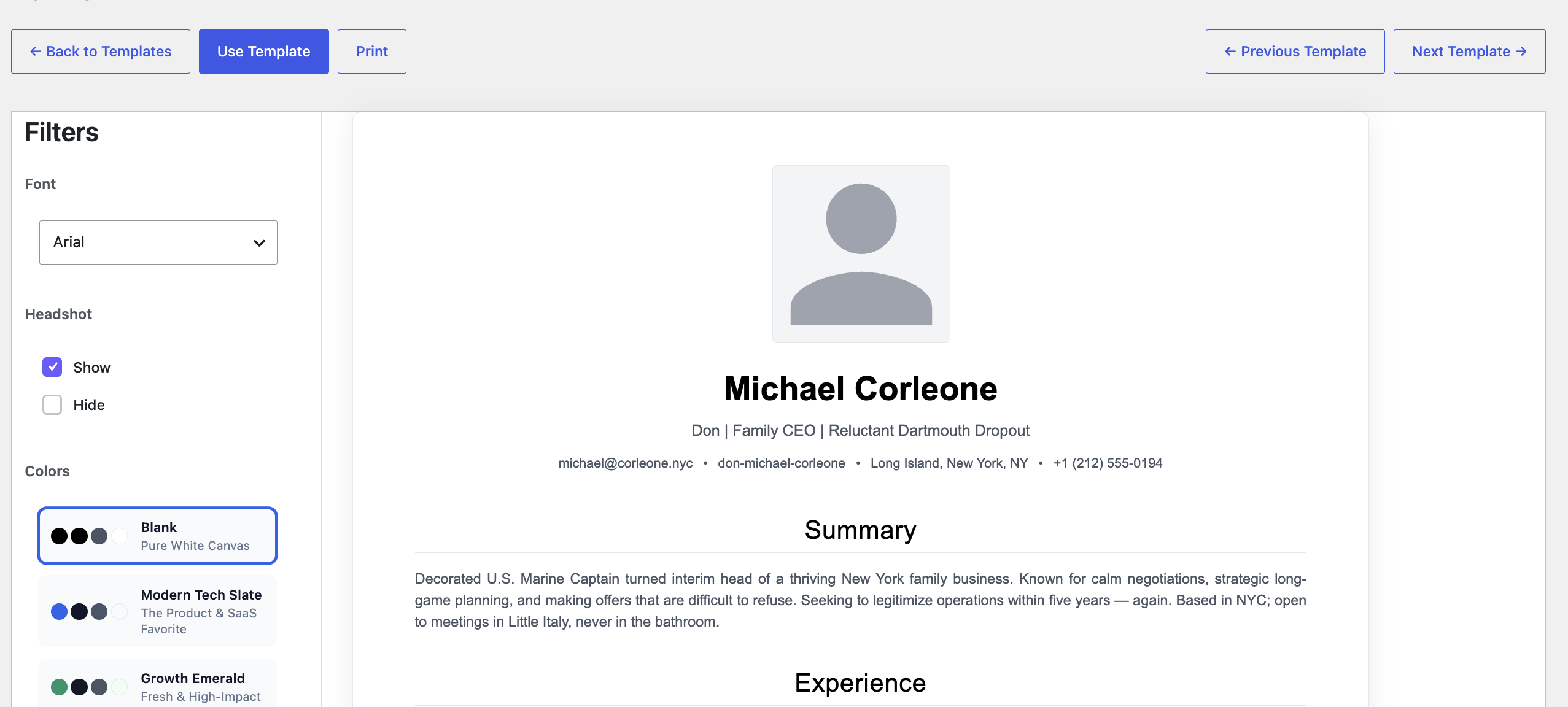 Rezicraft – Professional Resume &amp; CV Builder