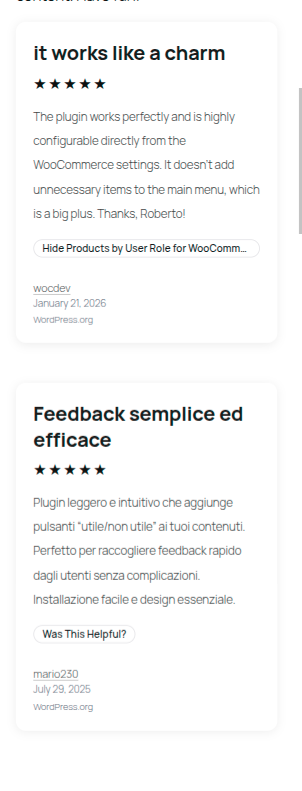 Frontend — Mobile view — Single-column layout on a narrow screen, demonstrating the responsive auto-fill column behaviour.