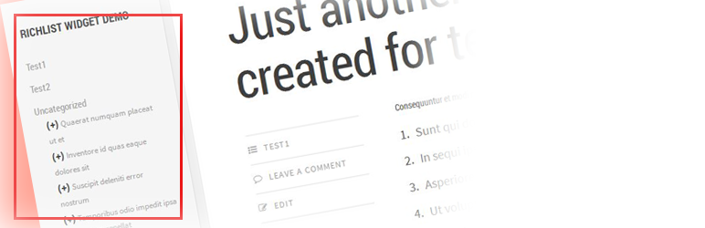 RichList Widget