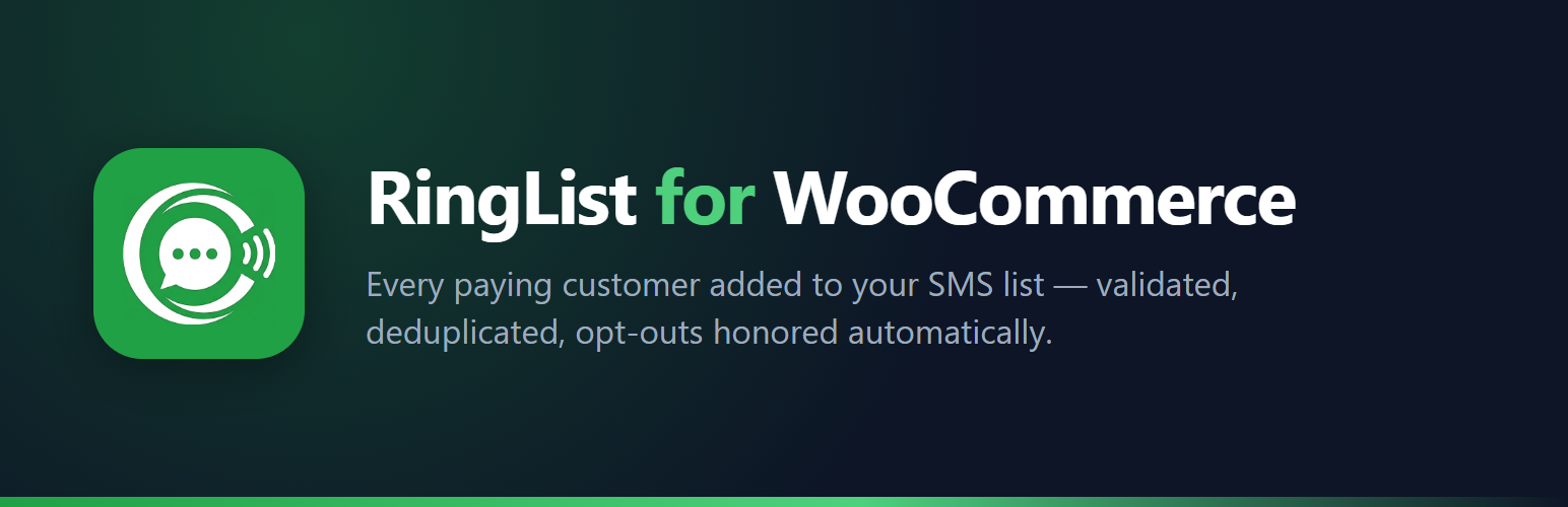 RingList for WooCommerce