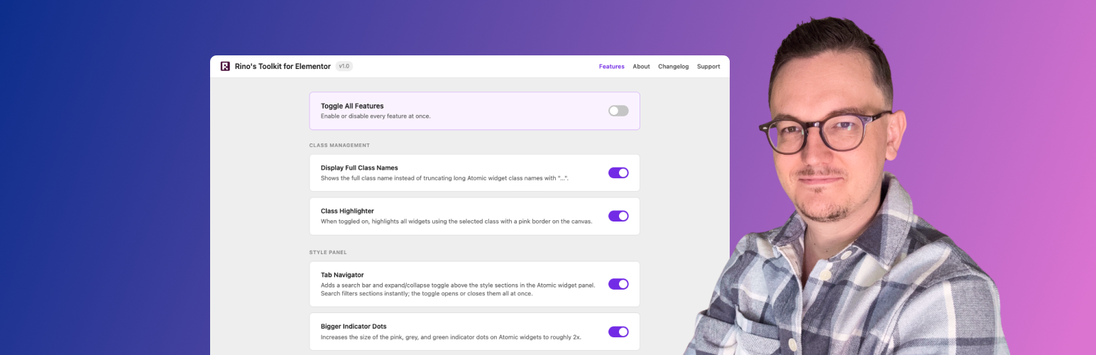 WordPress 外掛 Rino's Toolkit for Elementor 的封面圖片