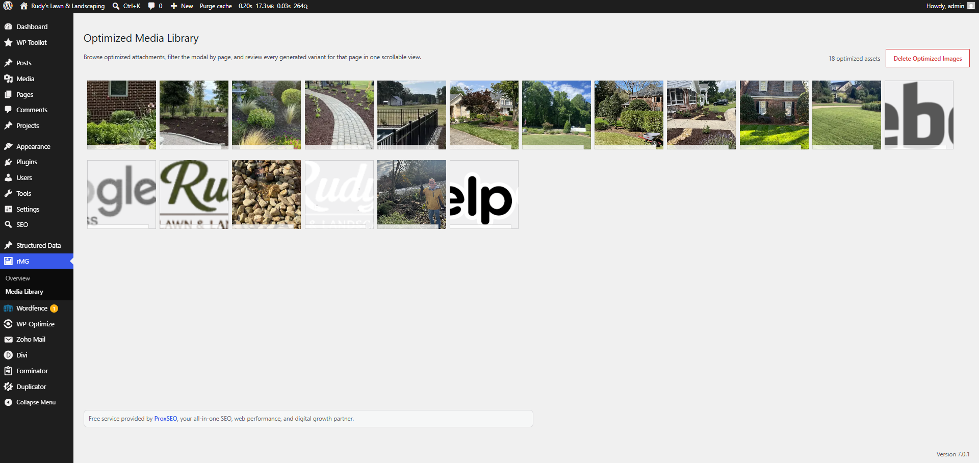 Optimized media library for reviewing generated image variants.