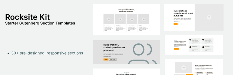 Rocksite Kit – Kadence Blocks Patterns with Figma UI Kit