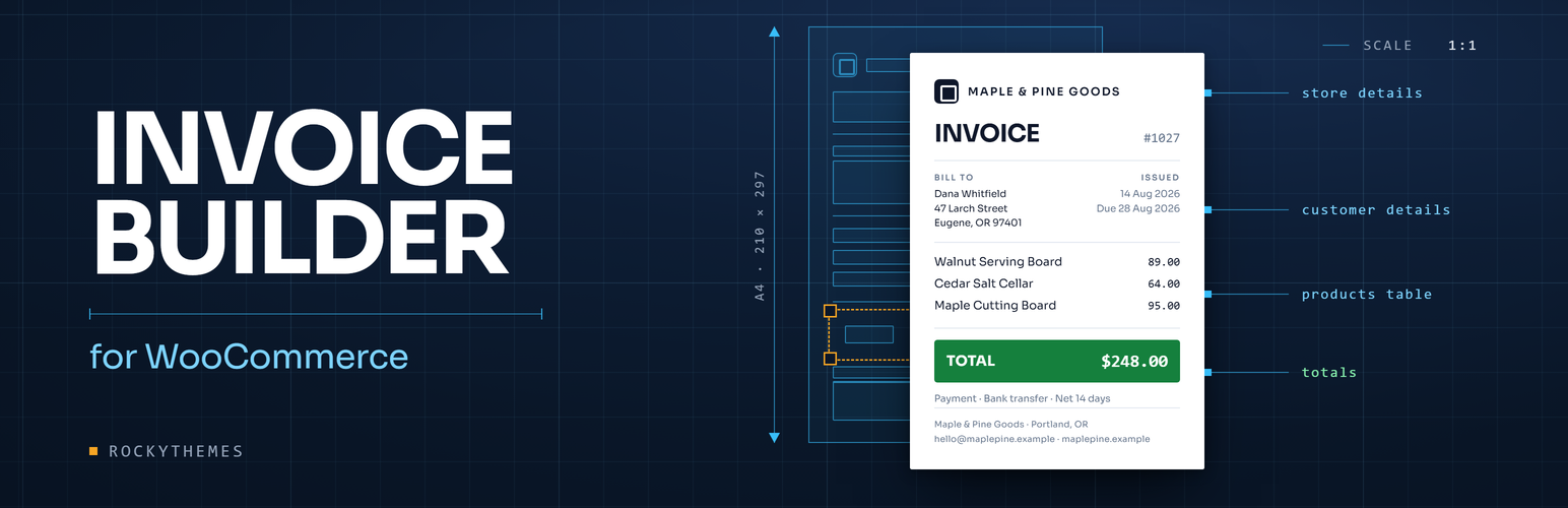 RockyThemes Invoice Builder for WooCommerce