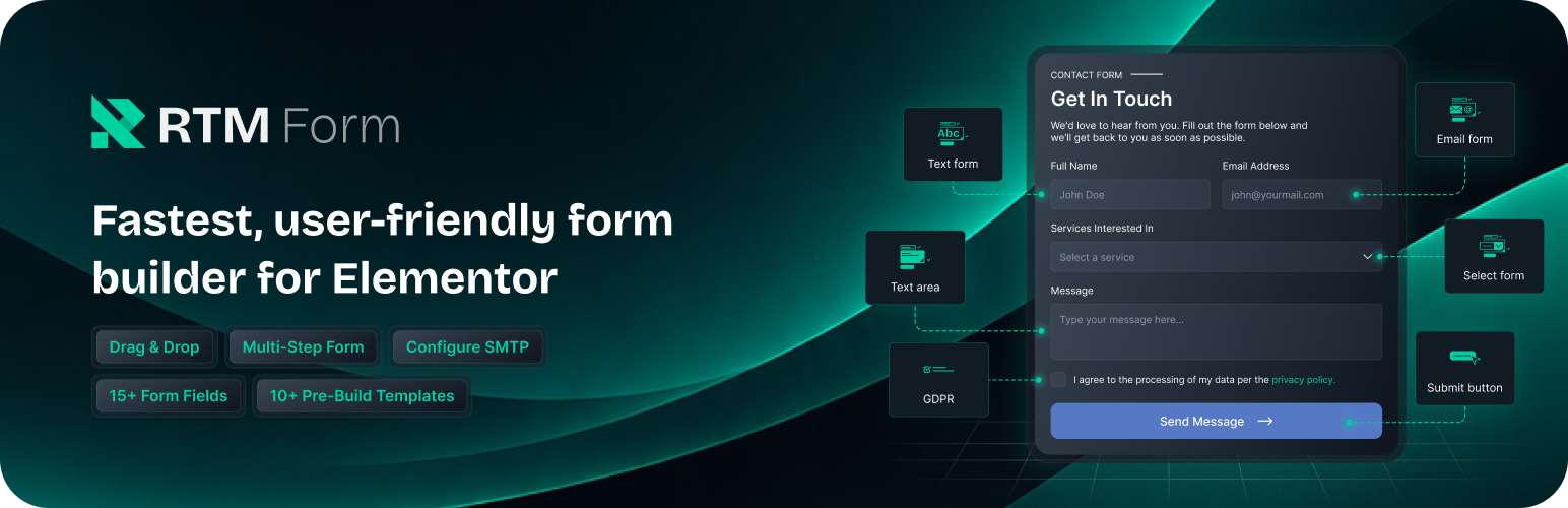 RTMForm – Contact Form, Multi-Step Forms & Form Templates for Elementor