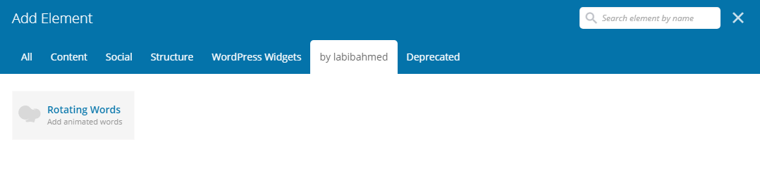 Rotating Words For WPBakery Page Builder